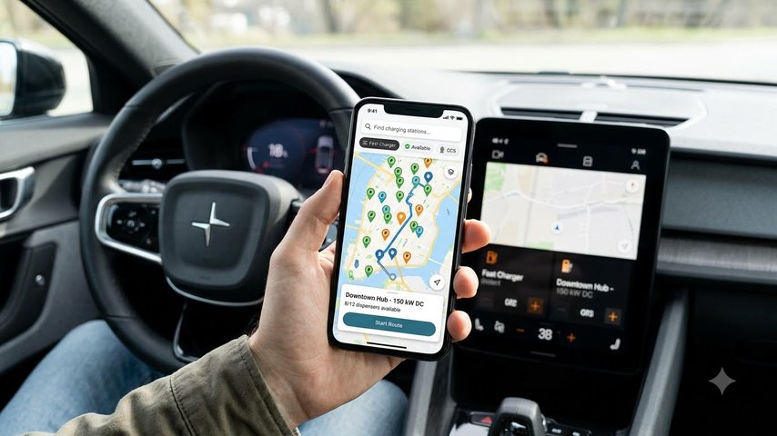 Карта зарядных станций для электромобилей Electro.Cars